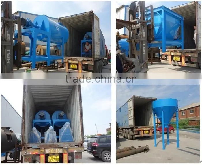 2-3t/h dry mortar production line ribbon dry mortar mixer