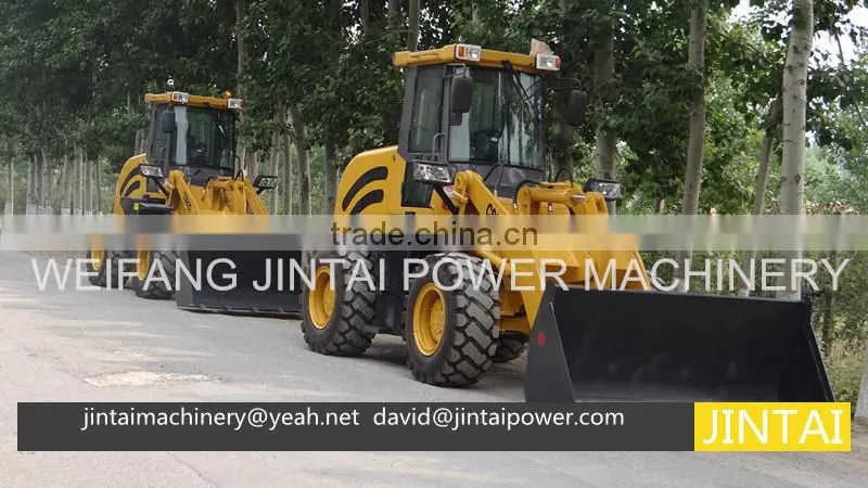2 ton CE approved mini wheel loader ZL20F, with fork, with quick hitch