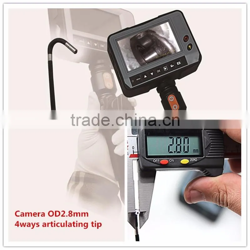 2016 newest industrial endoscope 4ways 2.8mm camera video borescope