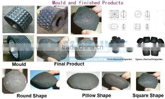 factory sales dricetly coal/charcoal briquette making line with CE approval