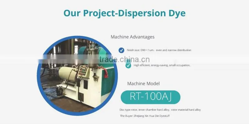 Horizontal sand mill 200l for disperse dye