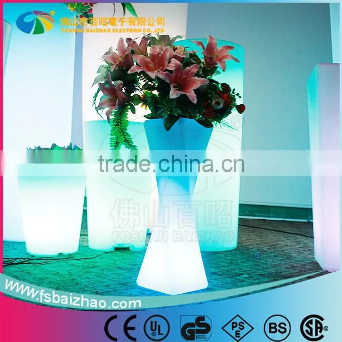 LED plastic home flower pot