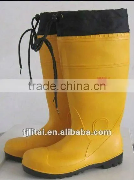 2015 hot rain boots with buckles and braid design