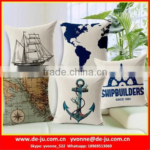 Fresh Landscape Girl Cover Fabric Cushion
