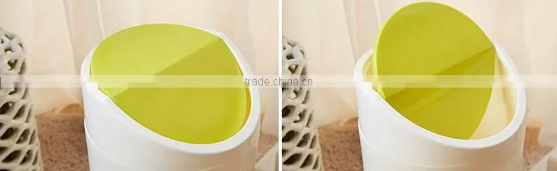 Colorful Multifunction Colorful Living Room Kitchen Bathroom Plastic With Cover Trash Bin Garbage Bin