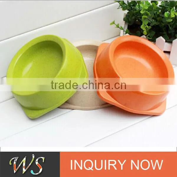Eco-friendly Bamboo Fiber Dog Food Dishes & Water Bowls