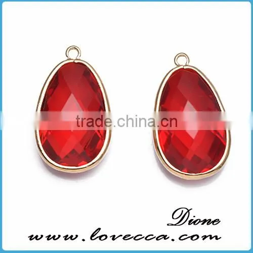 DIY Mothers Gift Jewelry Birthstone Charms Personalized Glass Birthstone Pendant for Women/ Girls