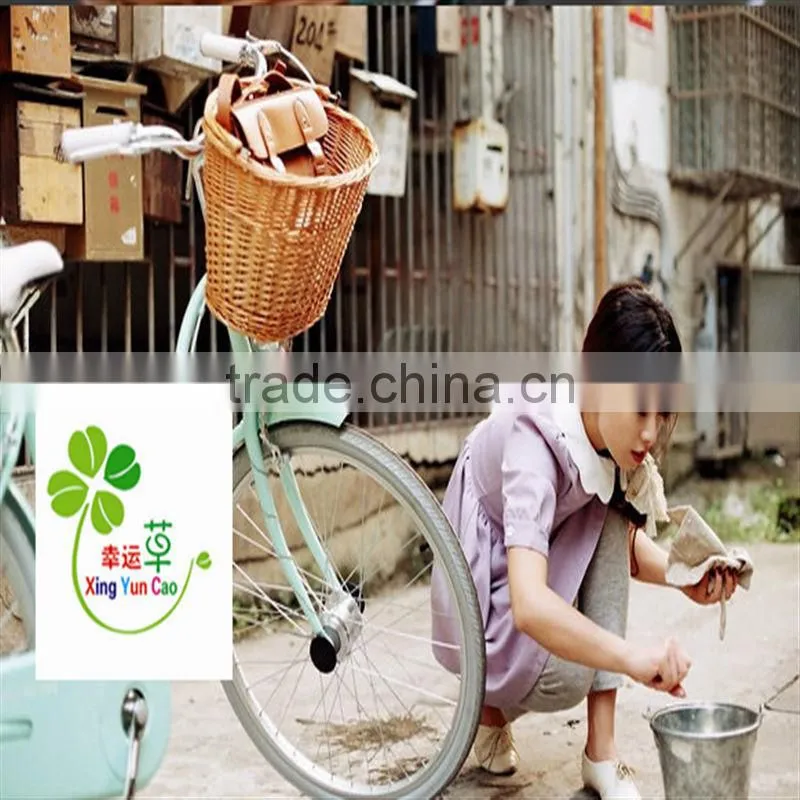 graceful folding wicker bicycle basket
