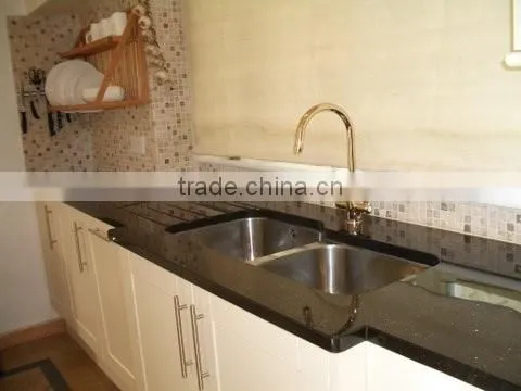 Timely Delivery Black Galaxy Granite Kitchen Granite countertop