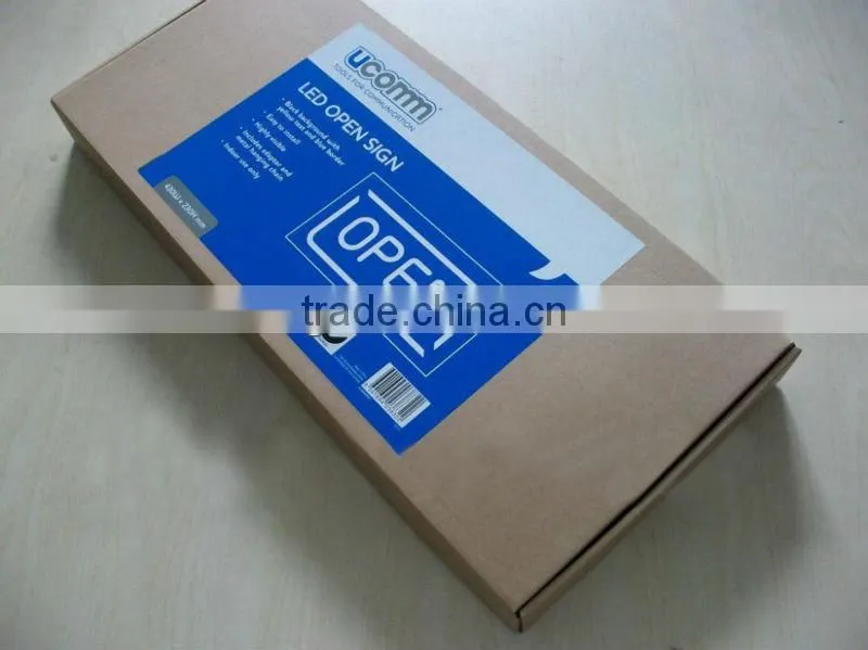 led resin board/ open sign board for use coffee and bar shop
