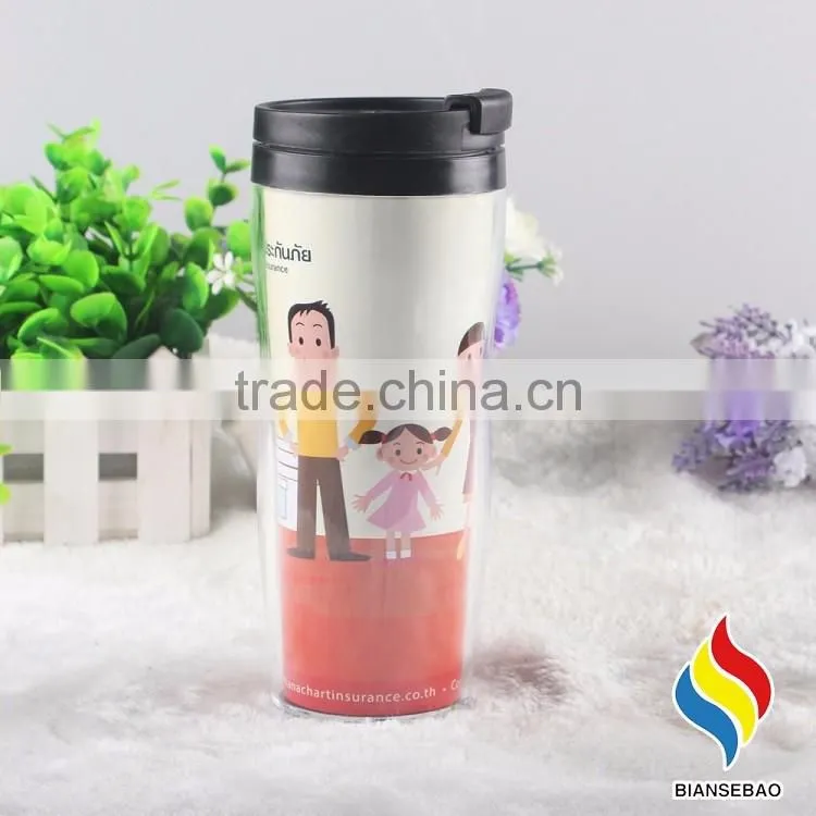 BPA free wholesale cheap diy tumbler with paper insert