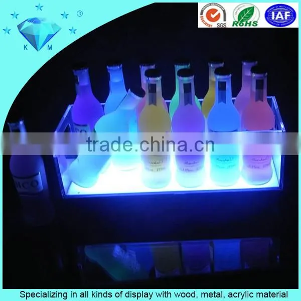 2015 Shenzhen factory supply countertop acrylic led beer bottle lighting display