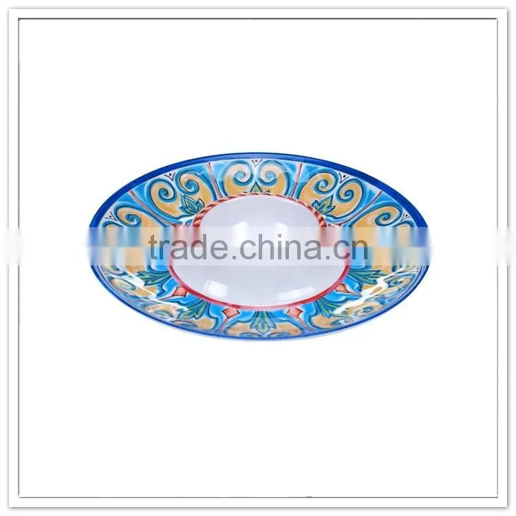 USA market bumpy surface melamine dip trays, custom bowl chips and dip