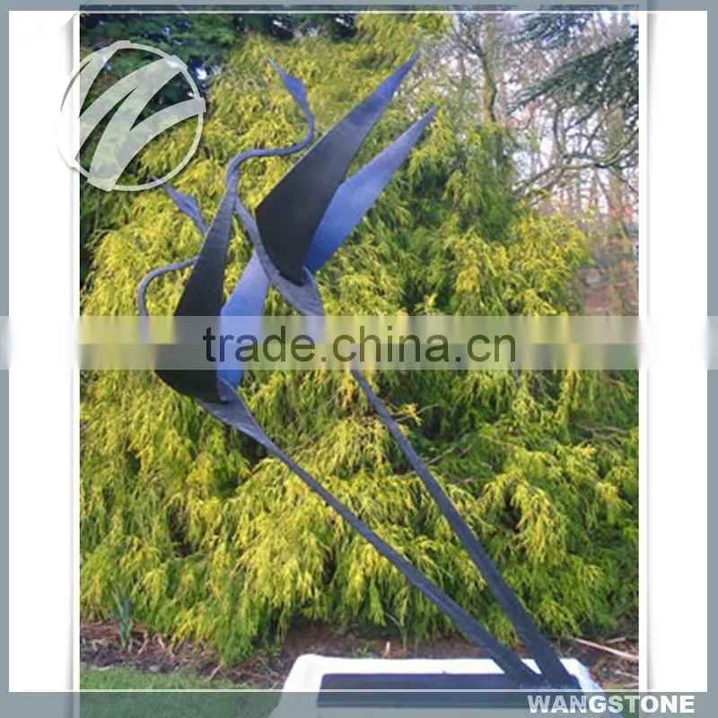 Outdoor pool decoration 5 bronze crane sculpture