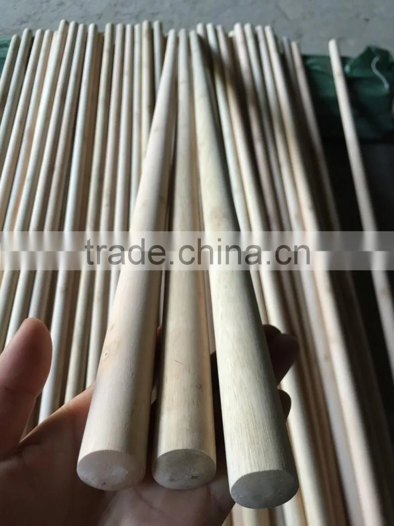 Household clearning broom or mop wooden stick