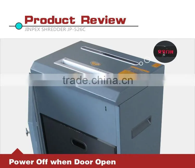 JP-526C micro cut paper shredder machine with metal frame for medium office use