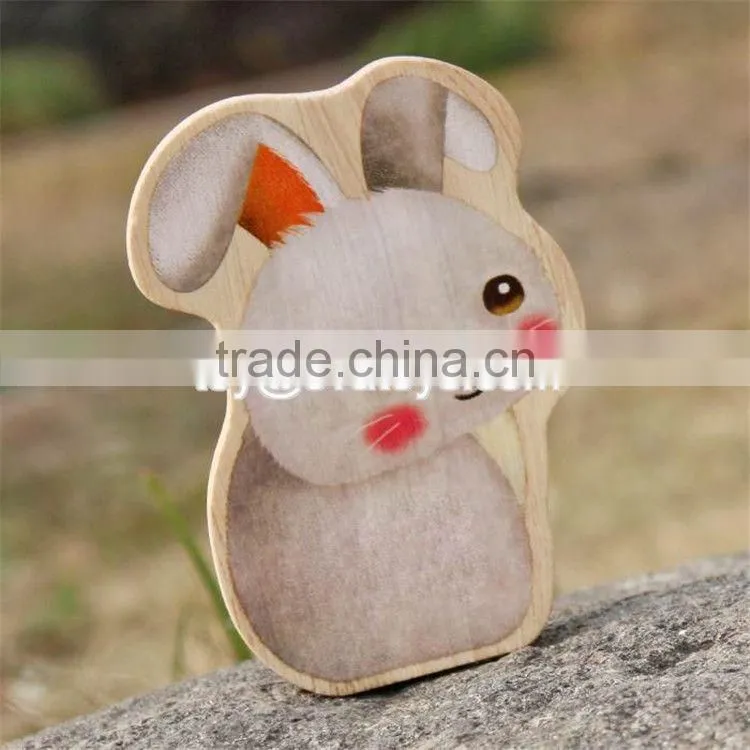 New design educational rabbit peacock squirrel toys wooden animal toys for toddlers W01B040