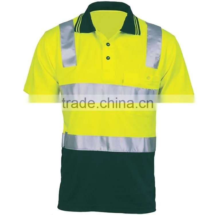 Custom design work color combination polo shirt