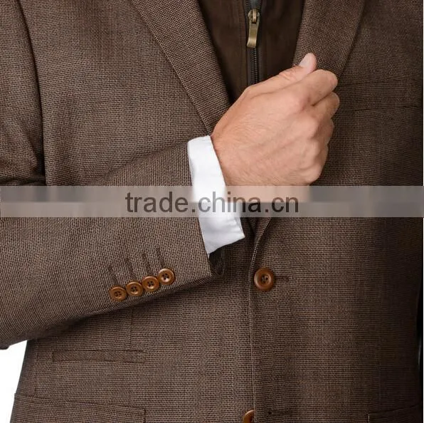 Men's Light Brown Wool/Cashmere Sportcoat