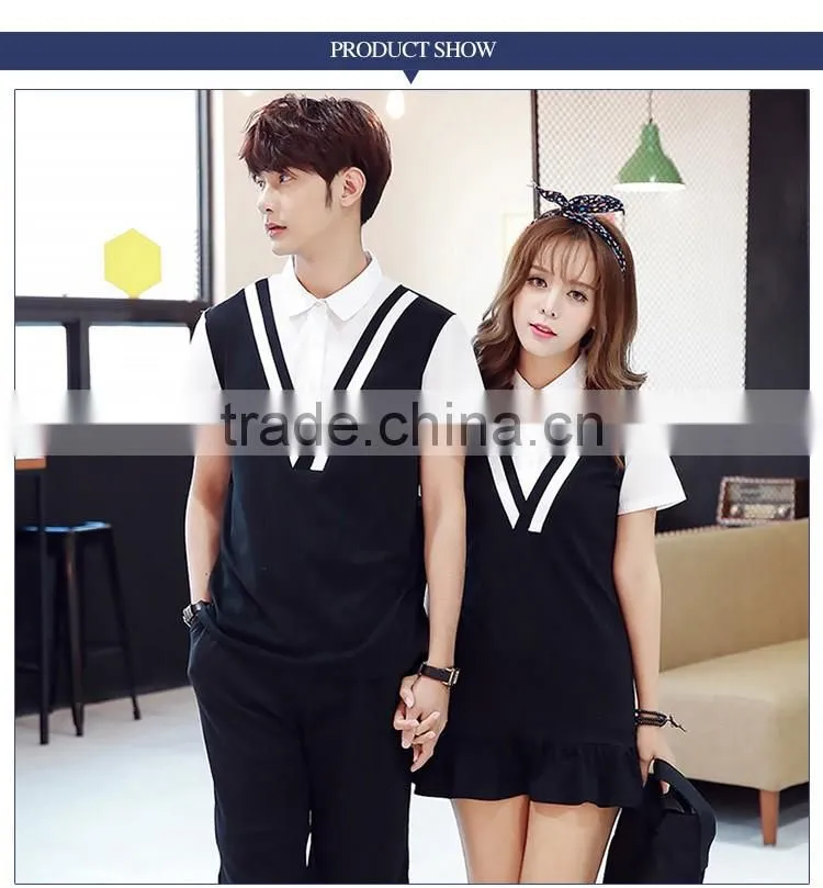 Summer Design China Manufacture Korean High School Uniforms Vest