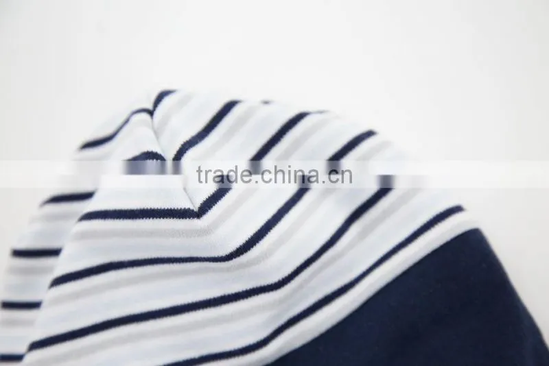 Retail Baby Clothing Set Accessories Unisex Beanie Stripe Infant Cotton Knitted Baby Thick Hat For Winter