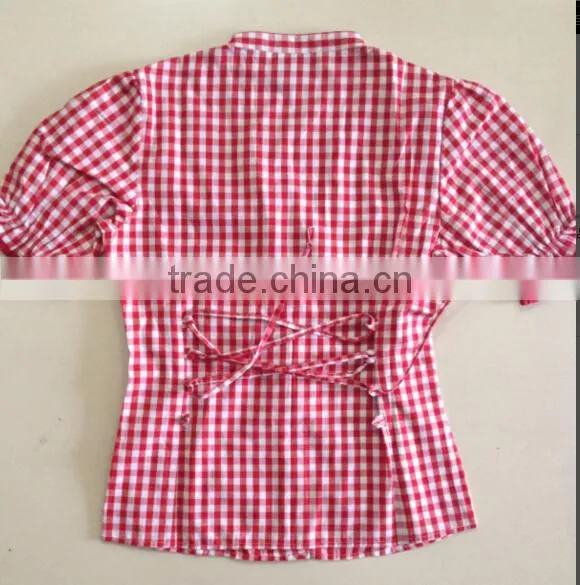 100%COTTON YARN DYED CHECK Girls SHIRT- SLIM FITTED