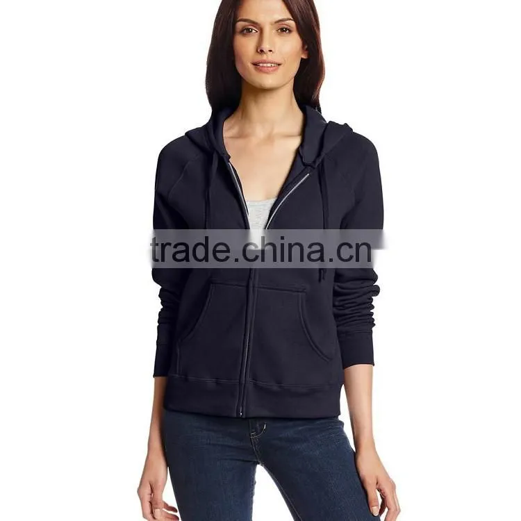 Custom Design Zipper Sweater Shirt Wholesale Blank Women Zip Sports Hoodie