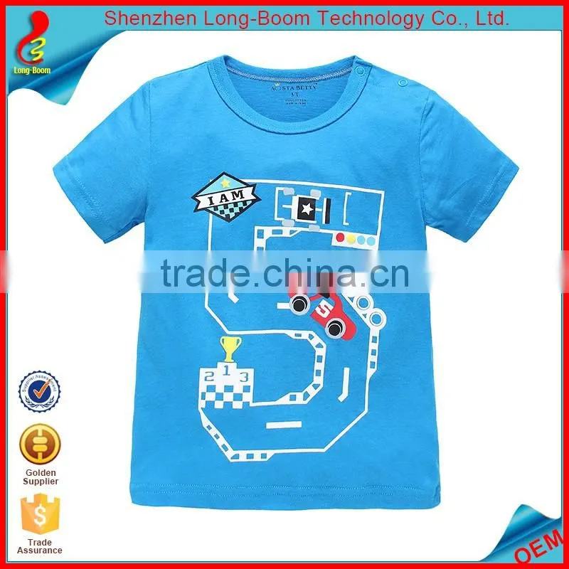 50LF# O-neck short sleeve soft cotton short sleeve t-shirts polo shirts baby clothes
