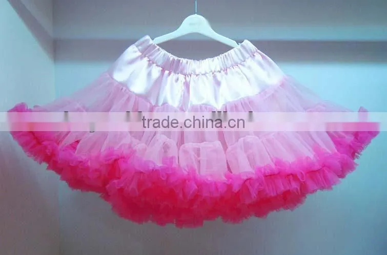 Children's Boutique Super Fluffy Drop Ballet Ruffled Satin Belt Bow Tutu Chiffon Party Clothing Girls' Fluffy Pettiskirts