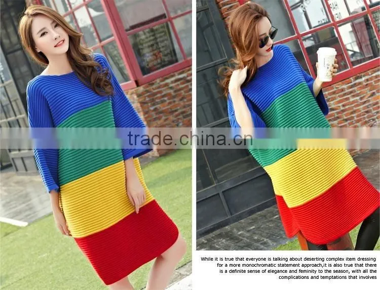 New design fashion sweater, pregant women sweater, long sleeves rainbow sweater