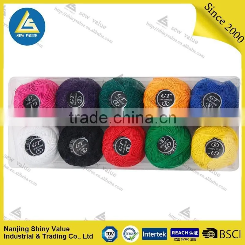 32s/2 wholesale colorful 100% Cotton cross stitch thread