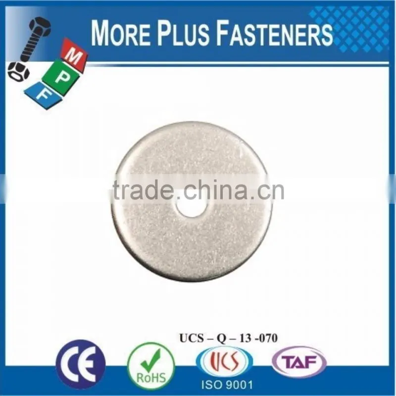 Made in Taiwan Low Carbon Zinc Finish Steel Extra Thick Stainless Sleet Thick Zinc Plated Fender Washer