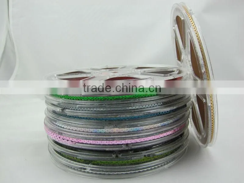 spangle Sequins string in roll CD sequin roll