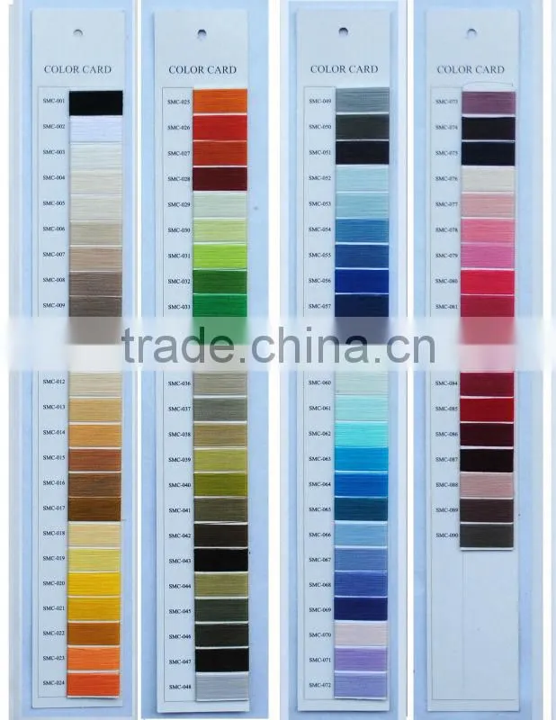 embroidery thread yarn shade card for clothes with good quality
