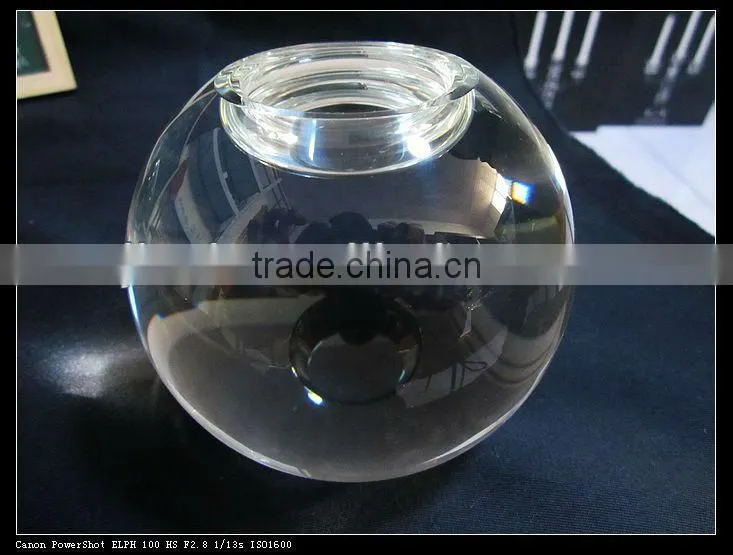 Elegant Crystal ball candlesticks