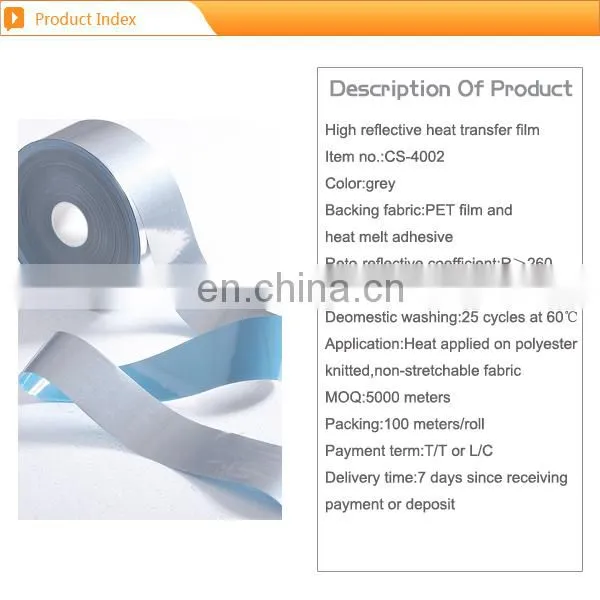 EN471 reflective heat transfer film