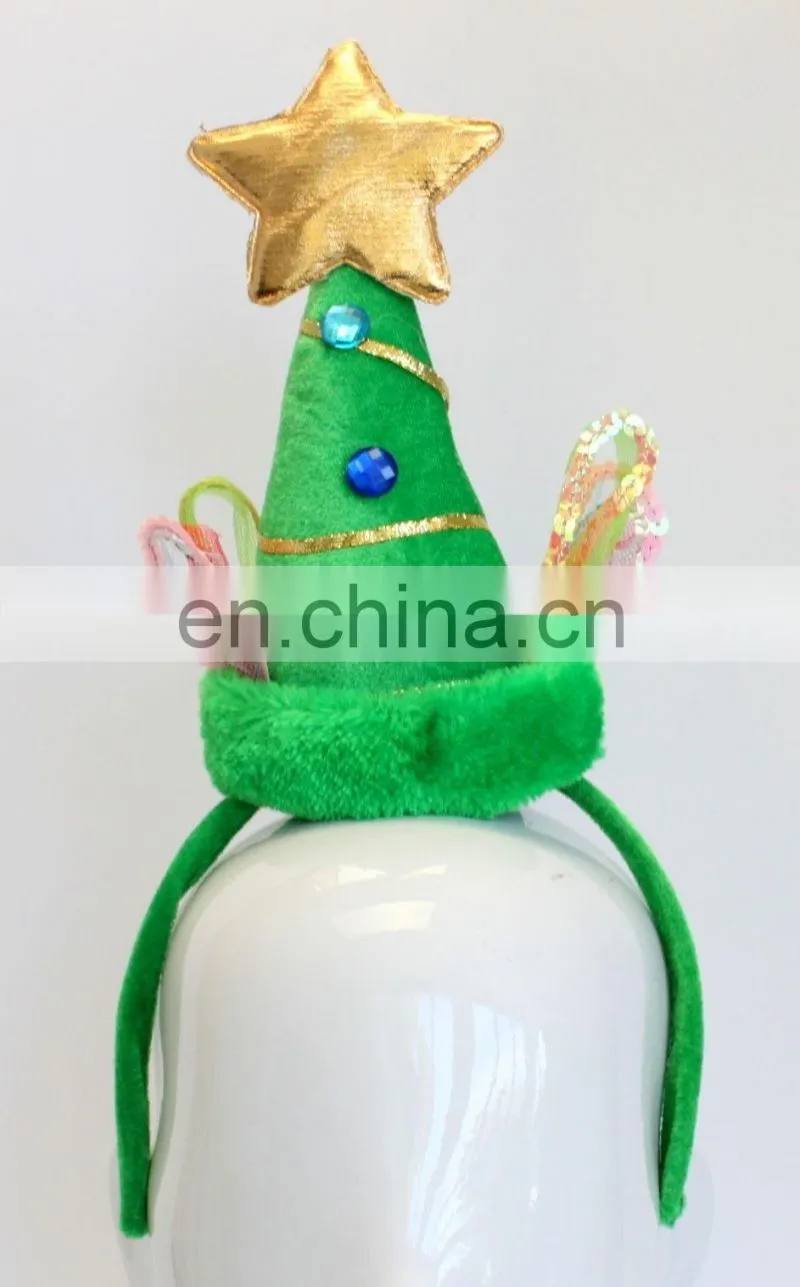 wholesale cheap cute christmas headband with Elf hat