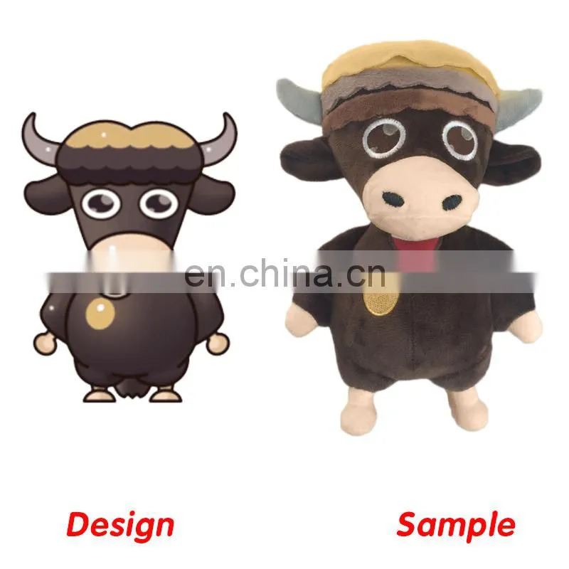 Plush toys cow doll simulation Boys and girls gift creative stuffed toy