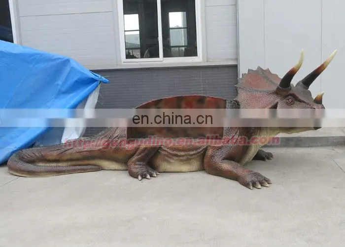 amusement christmas fiberglass dinosaur decoration small dinosaur figurines