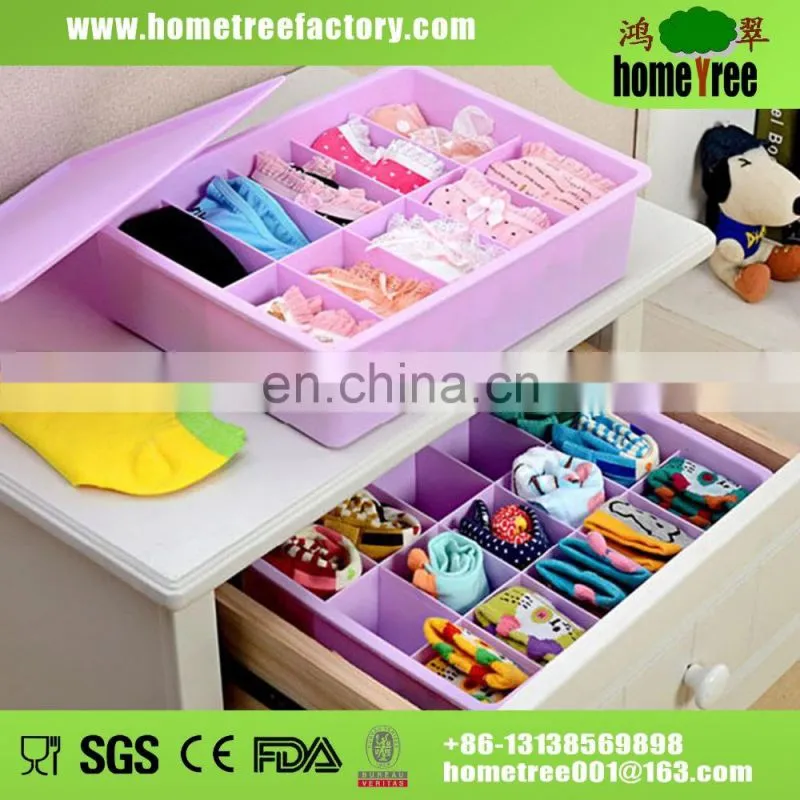 Hometree HighQuality Customized Underwear Stroage Boxes Socks Organizer Box With Lid