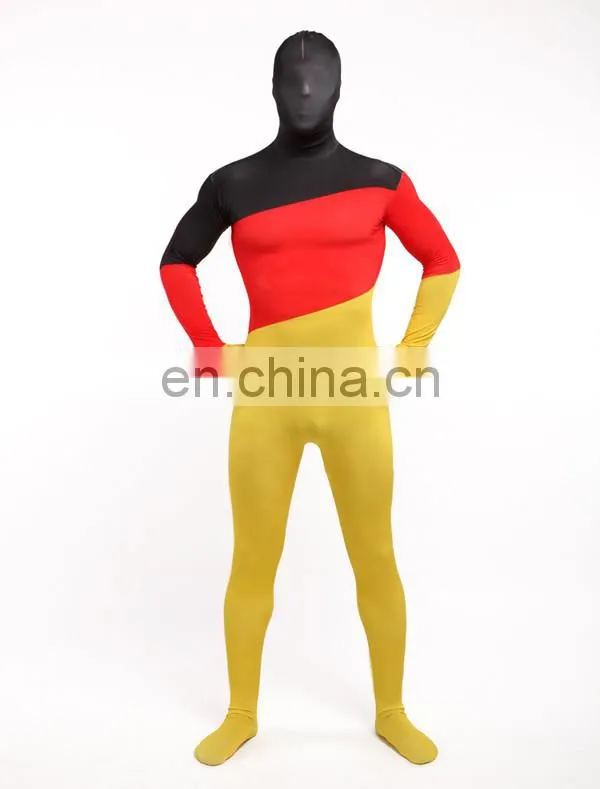 Mens Womens Zentai Germany German Flag Zentai Suit Skin Costume All Sizes