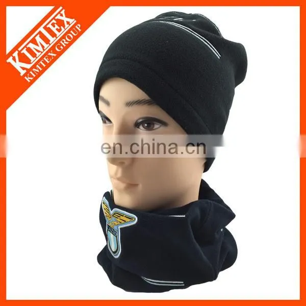 wholesale polar reflective stripe fleece neck warmer
