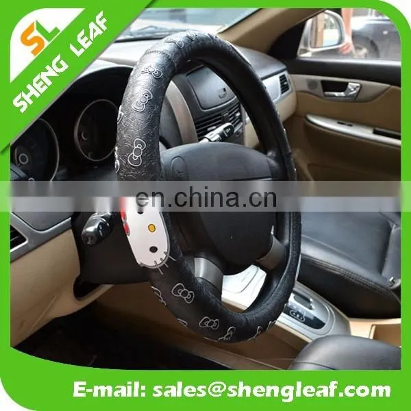 Eco friendly customize design soft silicone car steering wheel cover for girls
