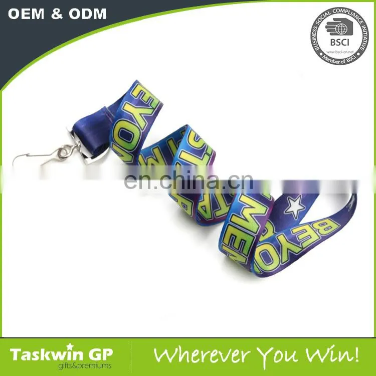 Lanyard Manufacturer Free Sample Promotional Cheap Custom Printed Poyester Neck Lanyard With Logo
