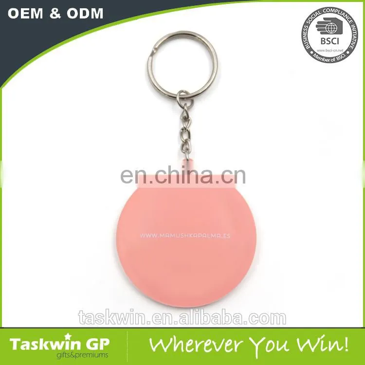Custom 2D logo soft PVC&Rubber keyring made in China