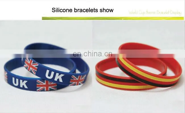 Promotion Use black debossed logo bracelet for men