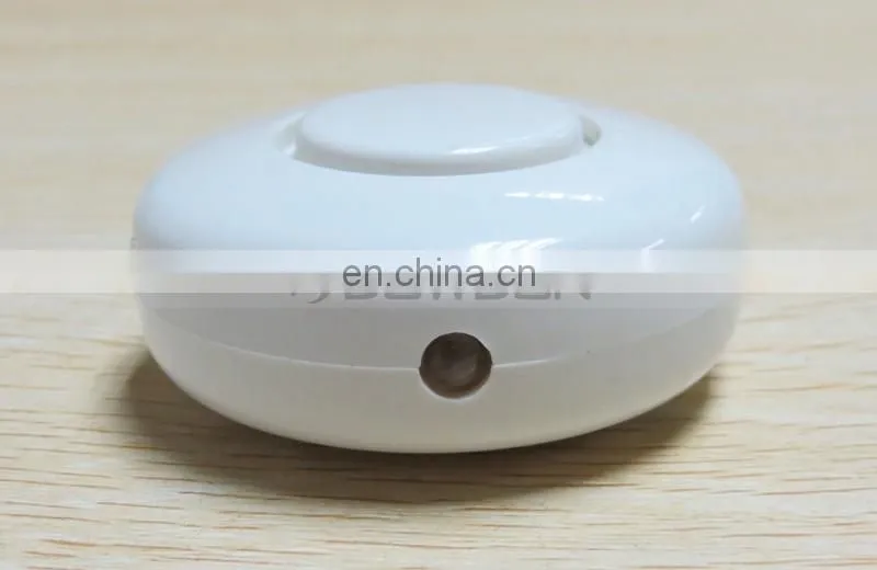 Promotional Gift Round Shaped Mini Keychain Personal Alarm With LED Light
