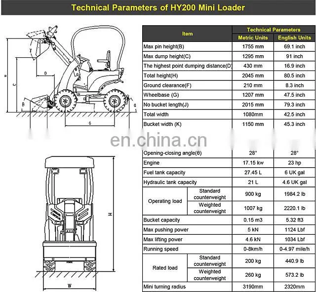 CE Approved articulated mini front end loader for sale