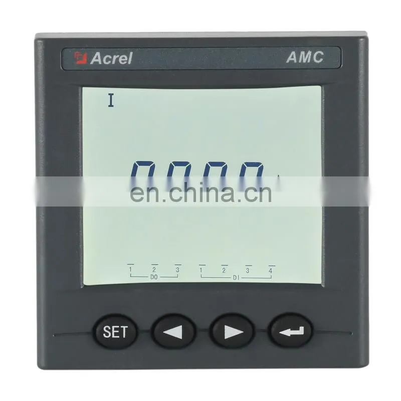 AC single phase digital power meter AMC72-E 75*75mm LED display kwh watt mater