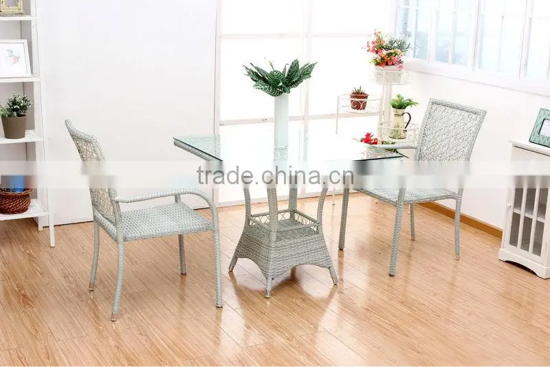 Patio Outdoor furniture rattan TABLE and chair restaurant set ZG-109